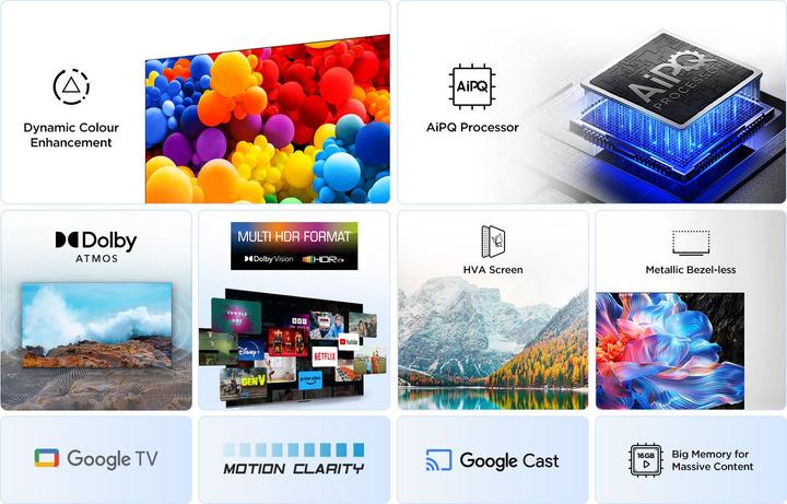 Actual product image TCL 50V6C 126 cm (50) (50", LED, 4K, 2025)