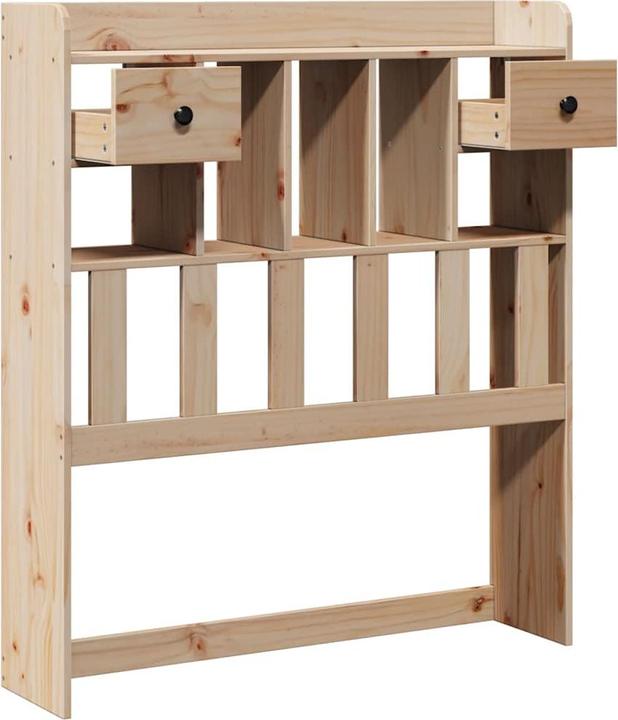 Produktbild VidaXL Kopfteil Bettkopfteil Betthaupt mit Stauraum 90cm Massivholz Kiefer