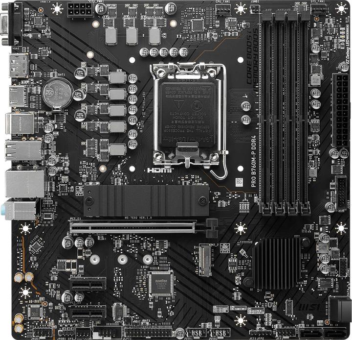 Produktbild MSI PRO B760M-P DDR4 (LGA 1700, Intel B760, mATX)