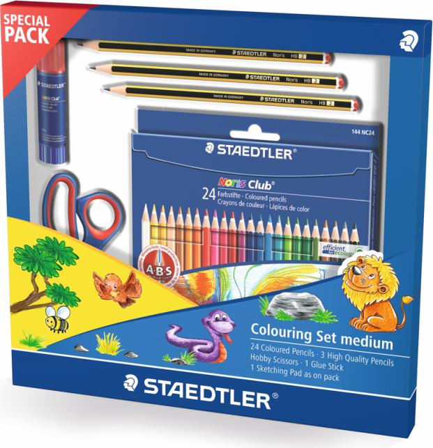 Image du produit Staedtler Set de peinture Noris Club moyen (Multicolore, 6 x)