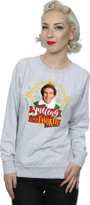 Actual product image Elf Womens/Ladies Buddy Smiling Sweatshirt (L)