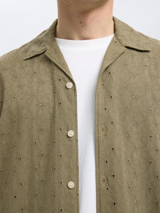 Produktbild Selected Homme Broderie Anglaise Kurzarmhemd (XL)