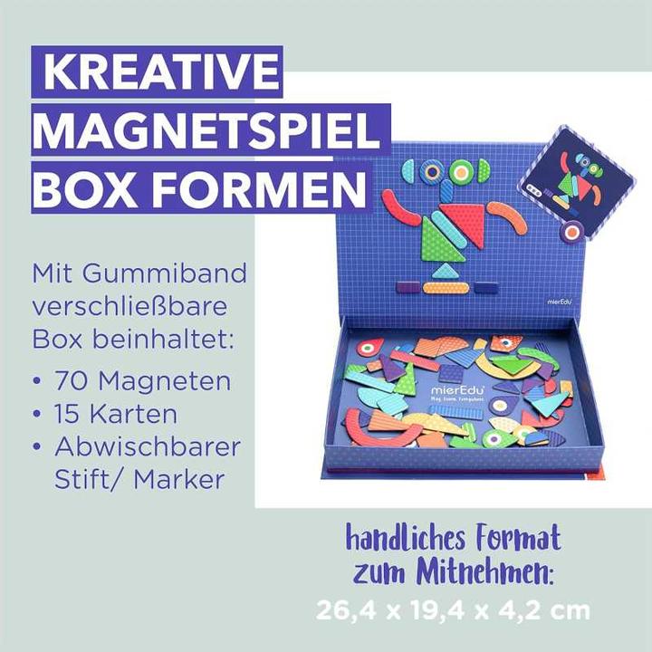 Actual product image mierEdu Magnetic Art Case - Shapes - (ME152) (70 x)