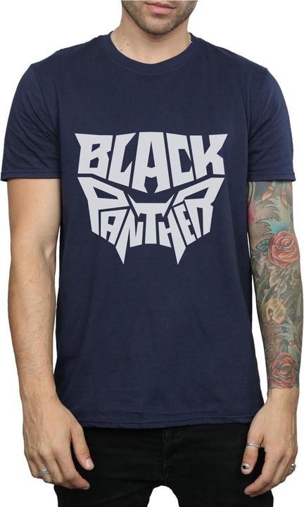 Immagine prodotto Maglietta Black Panther Uomo con emblema con parola (S)