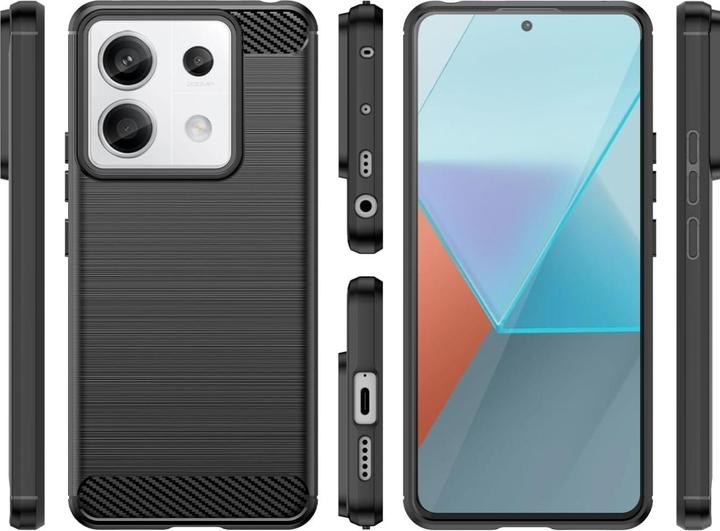 Image du produit Screenguard Étui souple en carbone brossé (Xiaomi Redmi Note 13 Pro 5G)