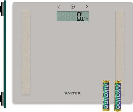 Actual product image Salter 9113 GY3R Compact Glass Analyser Bathroom Scales - Grey (150 kg)