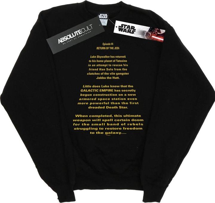 Star Wars Return Of The Jedi Opening Crawl Sweatshirt (M)