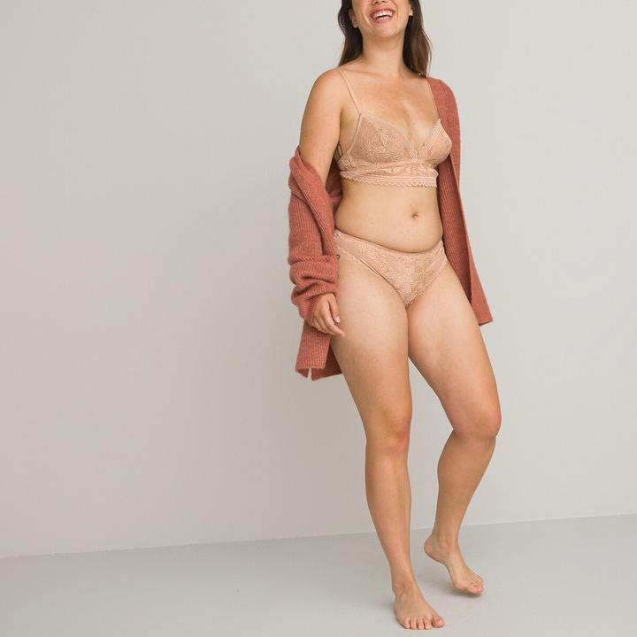 Image du produit La Redoute Collections Tanga JEANNE en dentelle recyclée (44, 46, Une unité par pack)