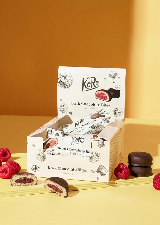 Image du produit KoRo Biscuit bio à l'avoine fourré à la framboise et enrobé de chocolat noir (480 g)