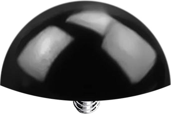 Produktbild Star Piercing Dermal Anchor Halbrund schwarz (ohne Messing, Titan G23)