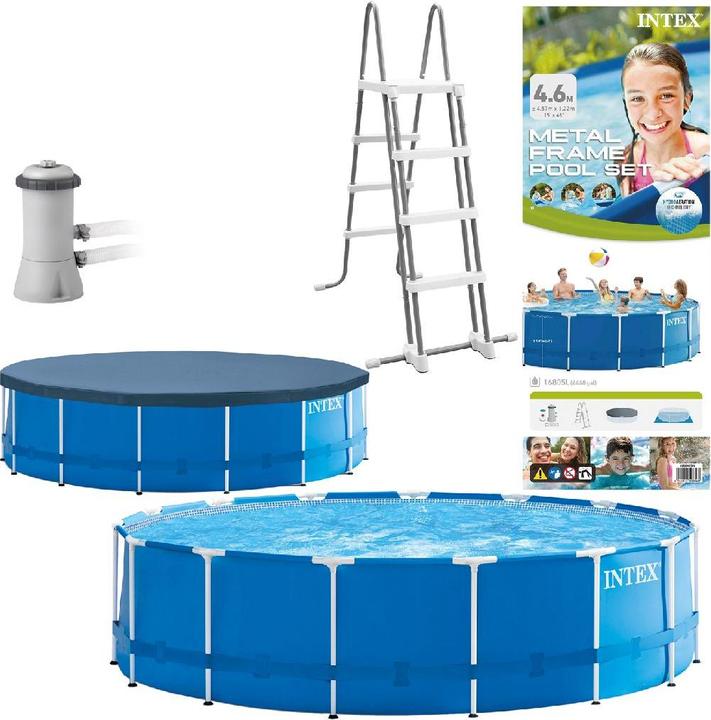 Produktbild Intex Metal Frame Pool Komplett Set (Ø 457 x 122 cm)
