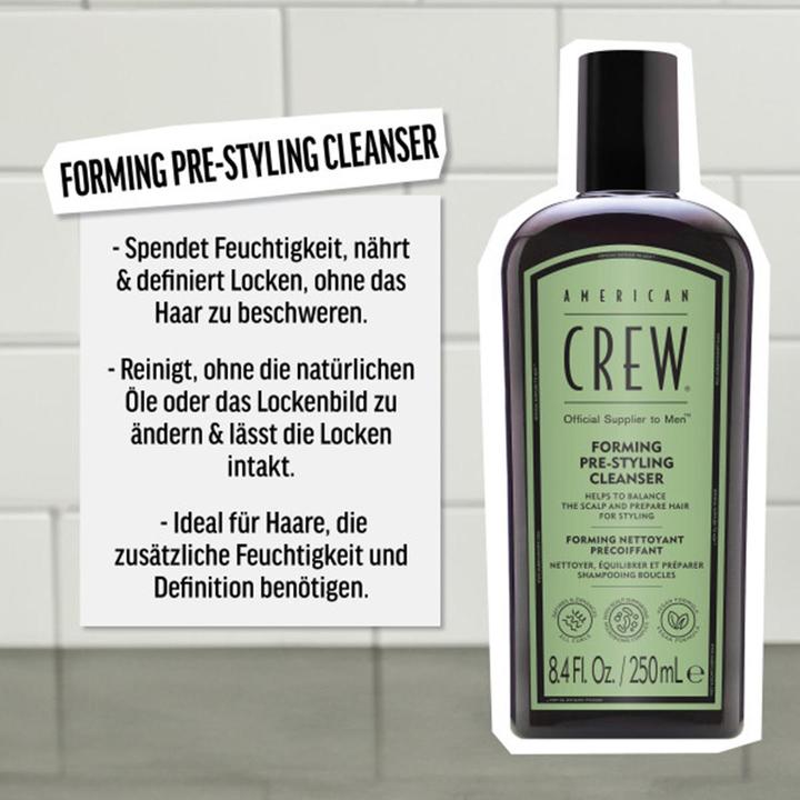 Immagine prodotto American Crew Forming Pre-Styling Cleanser, 250ml (250 ml, Shampoo liquido)
