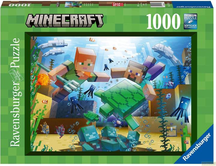Actual product image Ravensburger Minecraft Mosaic (1000 pieces)