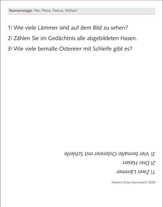 Actual product image Harenberg Meyers Grips-Gymnastik Tagesabreisskalender 2026 - Das tägliche 5-Minuten-Training für Gedächtnis (German, Philip, KIEFER, 2025)