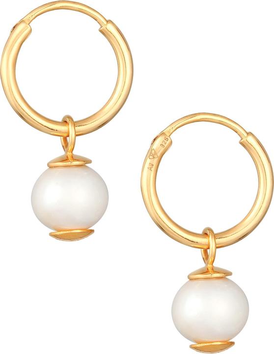 Produktbild Elli Ohrringe Creolen Süsswasserperle Einhänger 925 Silber (925 Sterling Silber)