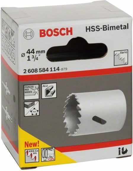 Image du produit Bosch Professional Zubehör Scie cloche bimétallique HSS pour adaptateur standard, 44 mm, 1 3/4 pouce (4 pouces, 1 3)
