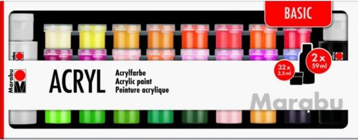Marabu Acrylfarbe Set Basic
