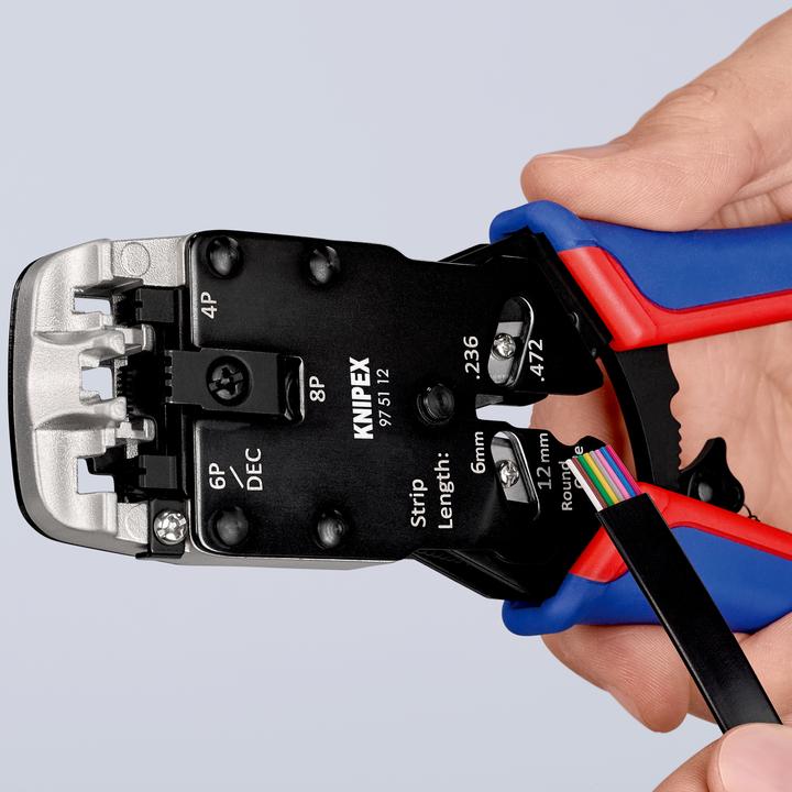 Actual product image Knipex Crimping Pliers for Western plugs (200 mm)