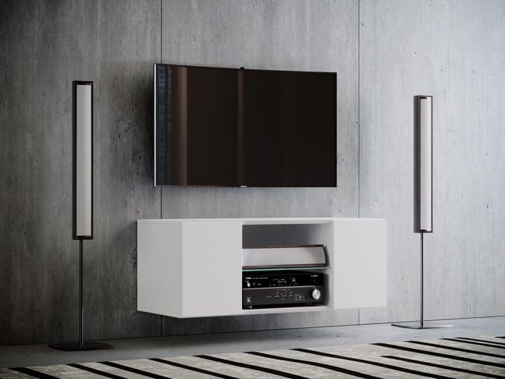 Actual product image VCM Wood TV wall lowboard television cabinet Jusa (95 x 36 x 40 cm)