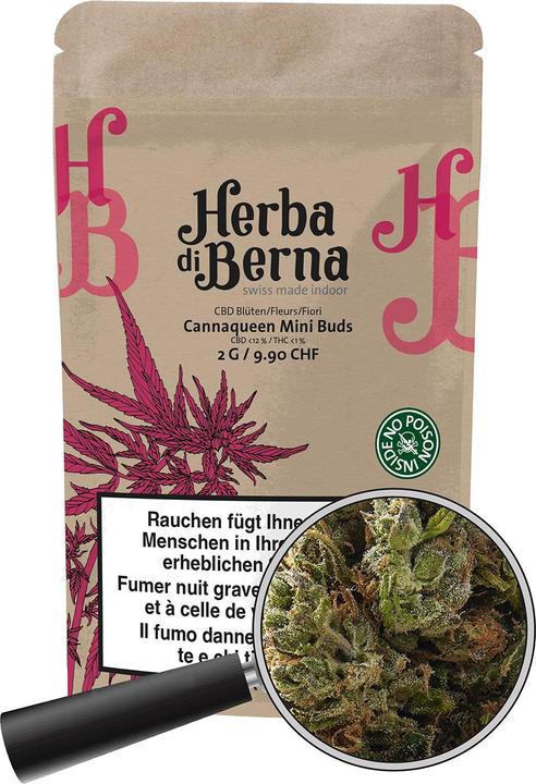 Actual product image Herba di Berna Cannaqueen Indoor Mini Buds (21 g, Indoor)