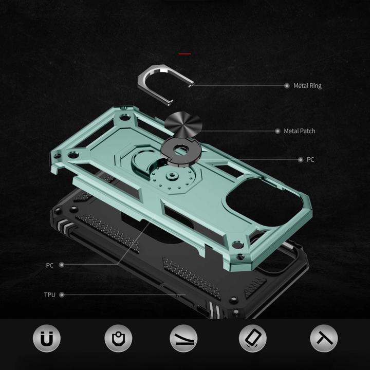 Produktbild Cover-Discount iPhone 16 - Robustes Back Cover mit Kickstand (Apple iPhone 16)