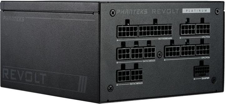 Produktbild Phanteks Revolt 1200W Platinum, ATX 3.0, PCIe 5.0, vollmodular - 1200 Watt, schwarz (1200 W)