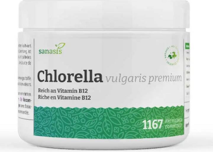 Image du produit Sanasis Chlorella Vulgaris Tablette vegan (350 pièce(s), Cachets, 410 g)