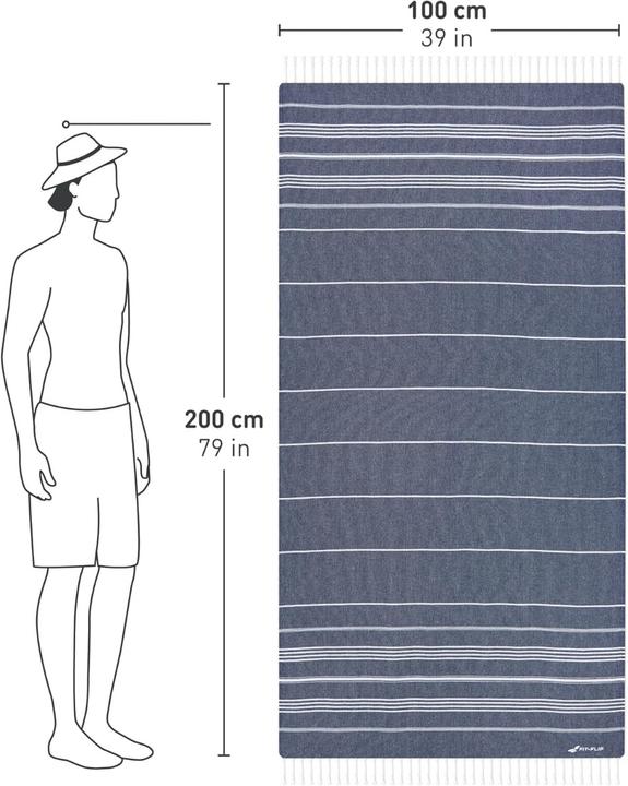 Actual product image Fit-Flip Hamam towel (200 x 100 cm)