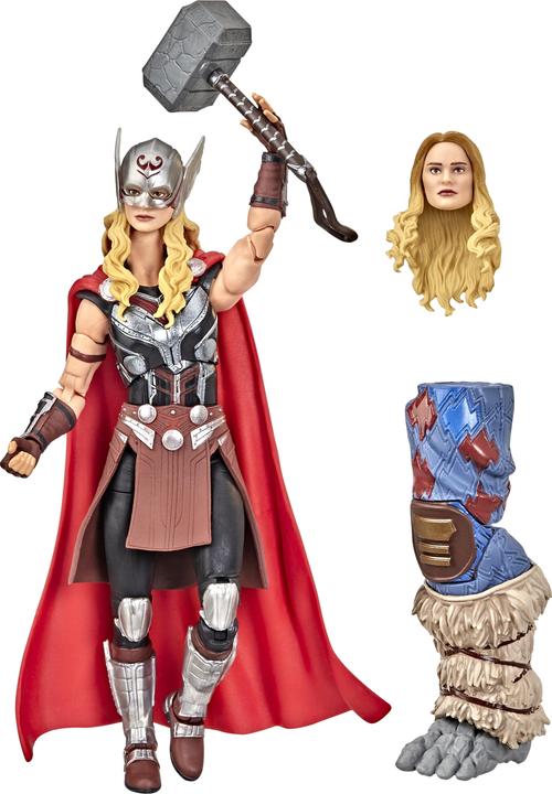 Immagine prodotto Hasbro Marvel Legends Thor: Amore e Tuono, figura d'azione di Mighty Thor da 15 cm, 4 accessori e 1