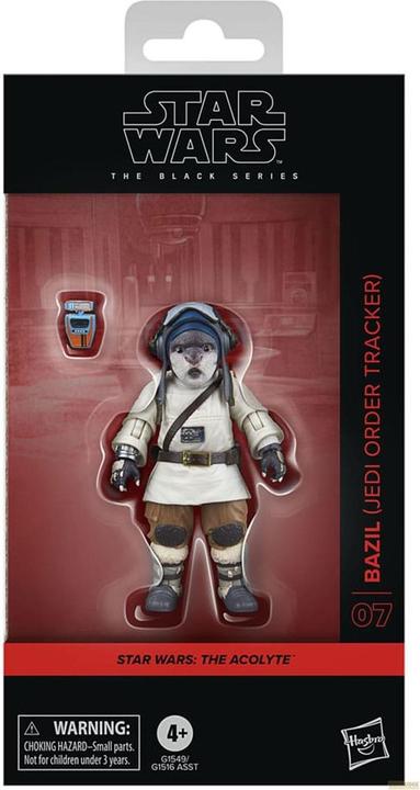 Produktbild Hasbro Star Wars: The Acolyte Black Series Actionfigur Bazil (Jedi Order Tracker) 10 cm