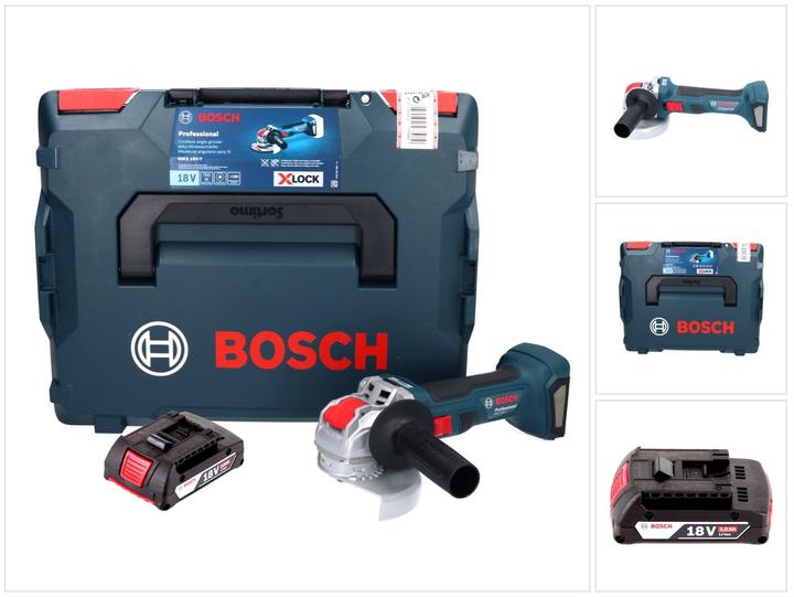 Bosch Professional Bosch GWX 18V-7 Professional cordless angle grinder 18 V 125 mm Brushless X-LOCK + 1x rechargeable (125 mm)