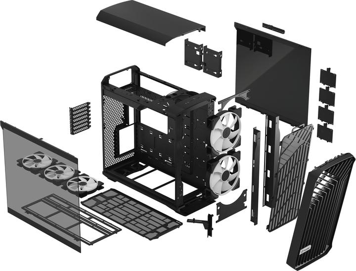 Productafbeelding Fractal Torrent RGB Zwart TG Licht (ATX, E-ATX, mATX, ITX, SSI EEB, SSI CEB)