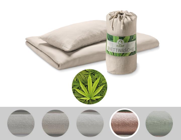 Immagine prodotto Dormiente Set di biancheria da letto in canapa (Set di biancheria da letto, 210 x 160 x 2 cm)