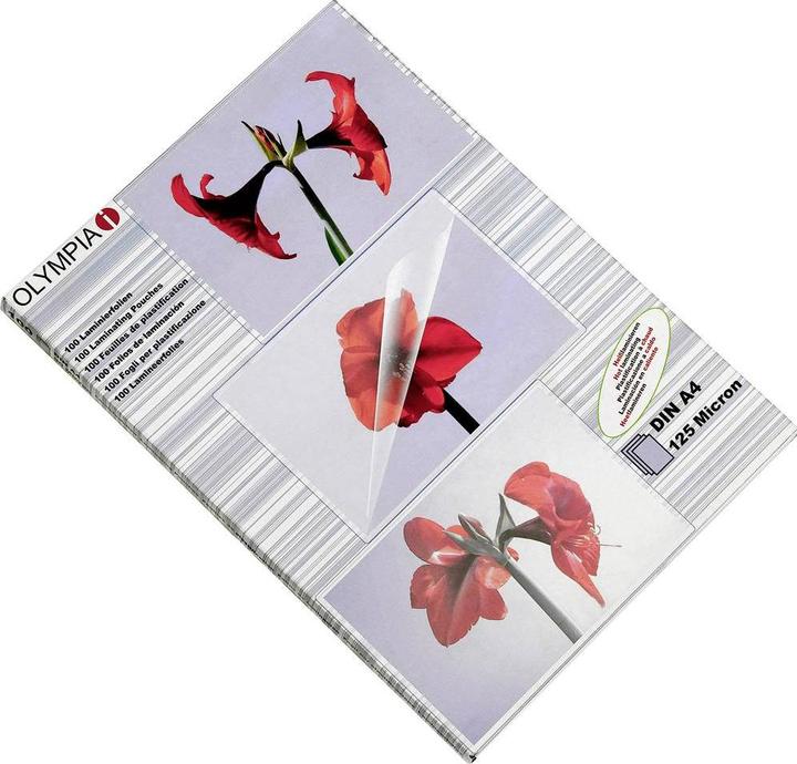 Actual product image Olympia Laminating foils (A4, 100 Piece, 125 µm)