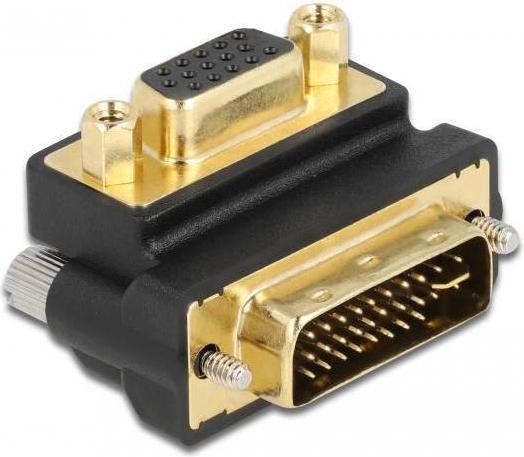 Produktbild Delock Adapter DVI-I Stecker auf VGA Buchse 270ø (DVI, 13 cm)