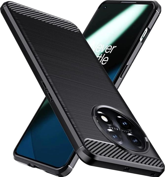 Actual product image Screenguard Carbon Brushed Soft TPU Case (OnePlus 11)