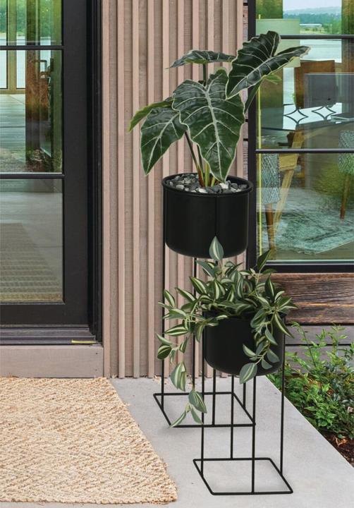 Actual product image Casativo Metal flower pot stand, set of 2