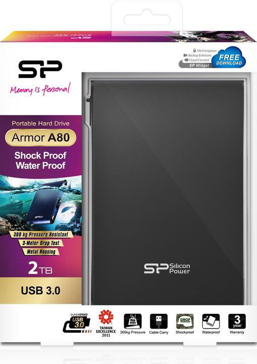 Produktbild Silicon Power Armor USB 3.1 Gen 1 (2 TB)
