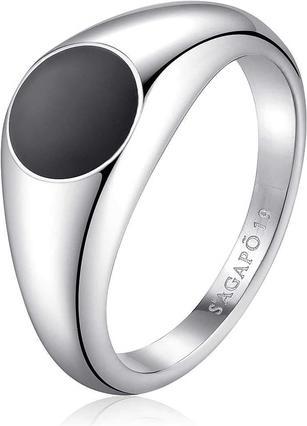 Produktbild Sagapo S'AgapÃµ - Modern steel ring for men Ripple SRP36 - Circuit: 59 mm (19)