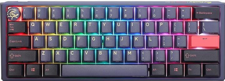 Ducky One 3 Cosmic Blue Mini Gaming Keyboard, RGB LED - MX-Speed-Silver (DE, Cable)