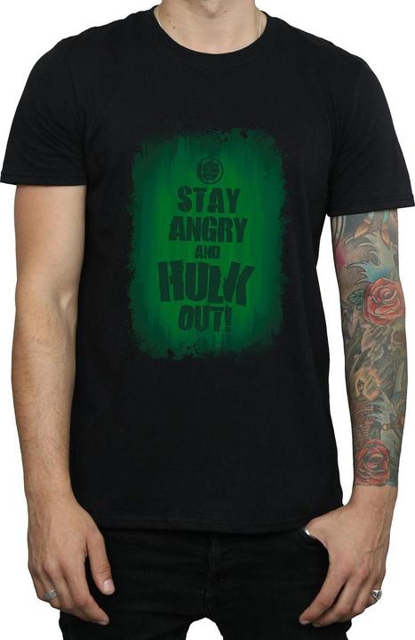Actual product image Mens Hulk Stay Angry T-Shirt (3XL)