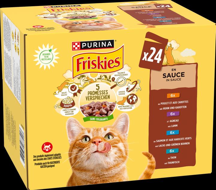 Produktbild Friskies In Sauce (Adult, 24 Stk., 2040 g)