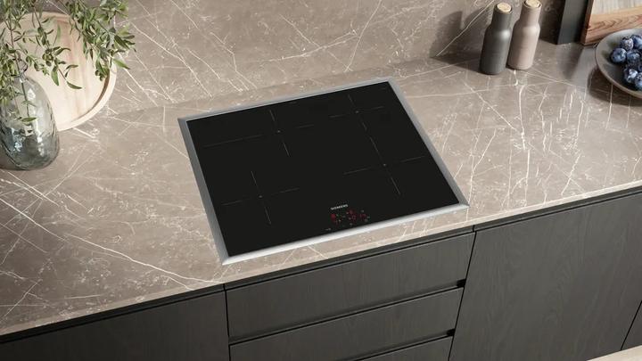 Image du produit Siemens Built-in cooker set, EI645CFB6E + HE578GBS4, Réchaud encastrable, Four à induction, PQ521IA03