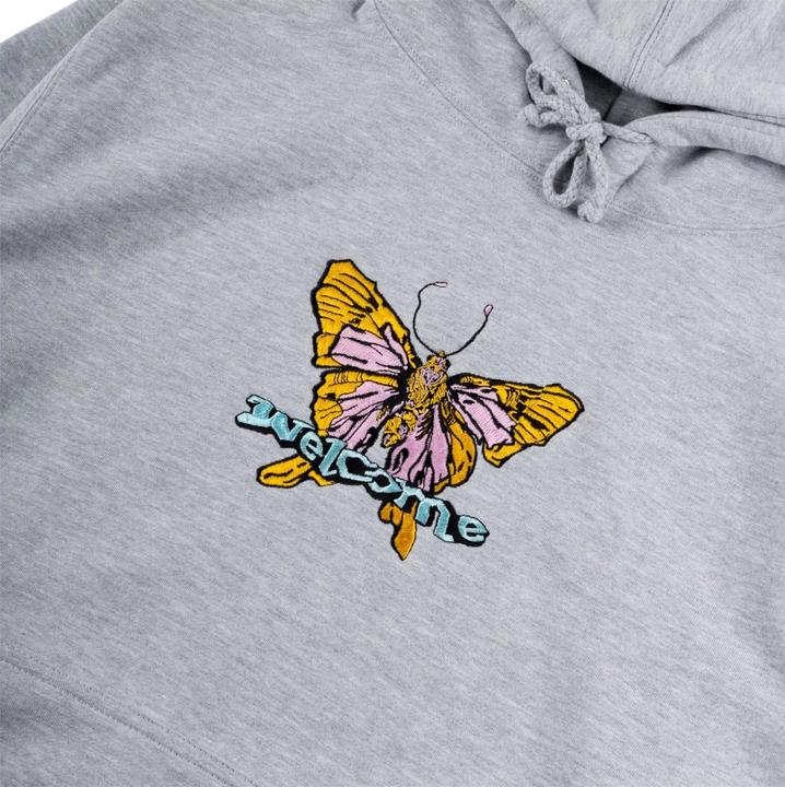 Actual product image Welcome Butterfly Embroidered Pullover Hoodie (L)