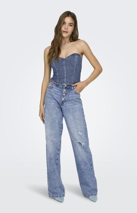 Actual product image Only Wide leg cut High waist Open hem Jeans Wide cut jeans (W28/L32)