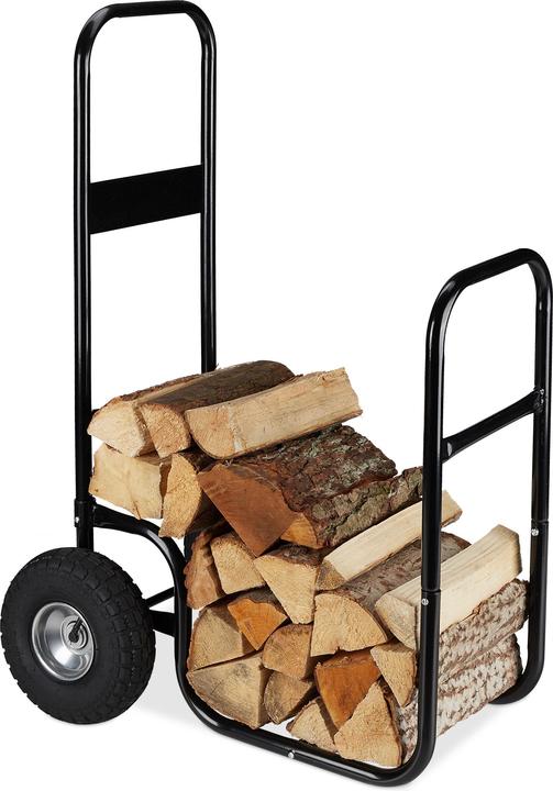 Actual product image Relaxdays firewood trolley (53 x 69 x 107 cm)
