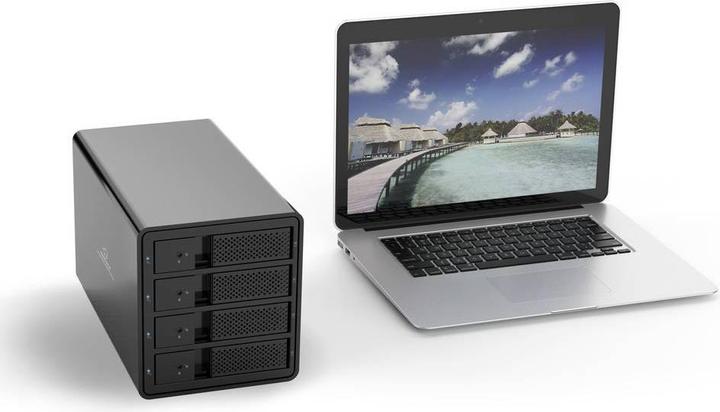 Image du produit Renkforce RF-6647598 8.9 cm (3.5 Zoll) Festplattengehäuse 4 Bay 3.5 Zoll USB-A ( (3.5")