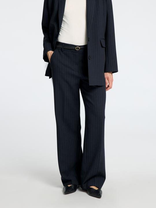 Actual product image Selected Femme Pinstripe trousers with wide leg (46)