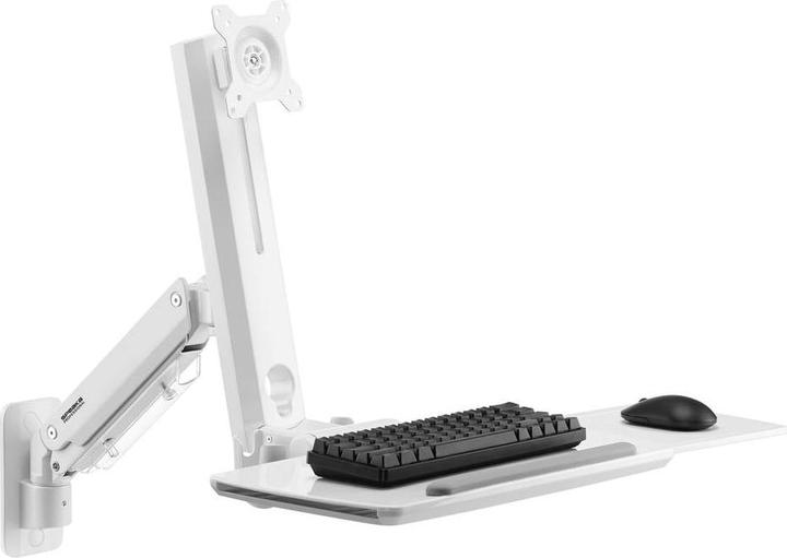 Produktbild SpeaKa Professional SP-MM-950 1fach Monitor-Wandhalterung 43,2cm (17/ ) - 88,9cm (35/ ) Weiss Höhe (Wand, 35")