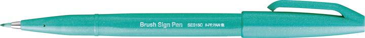Actual product image Pentel Brush Sign Pen (Emerald green, 1 x)